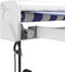 vidaXL - Luifel - uittrekbaar - 3x2,5 - m - stof - en - aluminium - blauw - en - wit