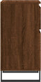vidaXL - Dressoir - 40x35x70 - cm - bewerkt - hout - bruin - eikenkleur
