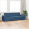 vidaXL - Vloersofa - Bed - 2-in-1 - Blauw - 245x150x60,5 - cm - Stof