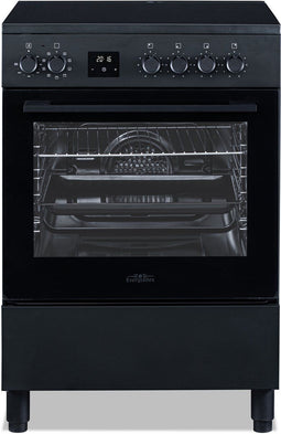 Everglades EVCK6250 Pro Line - Inductiefornuis - Mat Zwart - 60 CM - Inductie Met Simpele Draaiknop