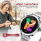 Golden Sound AMOLED Smartwatch Dames - Stappenteller - Slaapmonitor - 40mm - Zilver (3 extra bandjes)