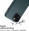 Accezz iPhone 13 - MagSafe Leather Backcover - Echt leer - Donkergroen