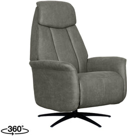 LABEL51 Oslo Fauteuil - Bruin - Stof - One Size - -