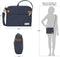 Travelon Heritage - Small Crossbody Tas - 5-punten anti-diefstal met RFID - Indigo