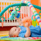 BRIGHT STARTS Unicorn Crew speel- en activiteitenmat, groen, inclusief speelgoed en afneembaar, vanaf de geboorte