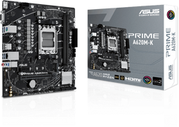 ASUS Prime A620M-K - Micro-ATX Moederbord - AMD Socket AM5 - 2x DDR5 tot 96GB geheugen