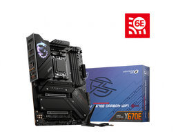 MSI MPG X670E CARBON WIFI - Moederbord - AMD Socket AM5 - 4x DDR5 - Wi-Fi 6E (802.11ax) - 2.5 Gigabit Ethernet