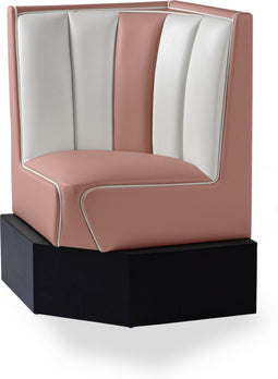 Bel Air Dinerbank Hoek HW-60/60 Dusty Rose