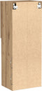 vidaXL - TV-meubel - met - LED-verlichting - Artisan - Eiken - 40,5x30x102 - cm