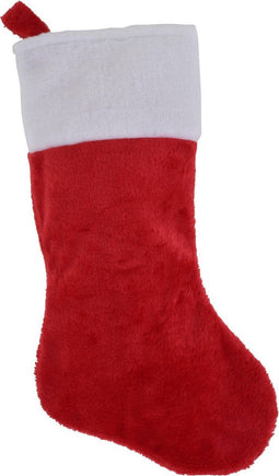 Christmas Decorations Decoratie kerstsok - rood - H43 cm - polyester - traditioneel