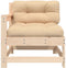 vidaXL - Tuinstoelen - 2 - st - met - kussens - massief - grenenhout