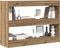 vidaXL - Boekenplank/Room - Divider - - - Artisan - Eiken - - - 100x30x72 - cm - - - Gemaakt - van - Behandeld - Hout