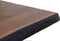 Rechthoekige eettafel - 220x100x77 - Walnoot bruin/zwart - Acaciahout/metaal