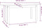 vidaXL - Salontafel - 110x55x45 - cm - massief - grenenhout - zwart