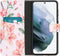iMoshion Hoesje Geschikt voor Samsung Galaxy S21 Hoesje Met Pasjeshouder - iMoshion Design Softcase Bookcase - Meerkleurig / Blossom Watercolor
