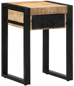 vidaXL - Bijzettafel - 35x35x50 - cm - massief - ruw - mangohout