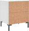 vidaXL - Nachtkastjes - 2 - st - 40x35x47,5 - cm - bewerkt - hout - wit