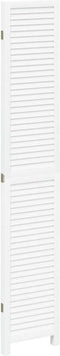 vidaXL - Kamerscherm - met - 3 - panelen - massief - paulowniahout - wit