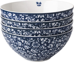 Laura Ashley Blueprint Collectables Kommen set van 4 - Schaaltjes - Ø16cm - Sweet Alyssum
