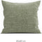 Zohome Kussensloop Lino - Kussenhoes van 80x80 cm - 1 stuk - 100% Katoen - Groen