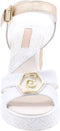 Liu Jo Nicole 06 - Dames Sandalen met Sleehak - Glitterafwerking - Wit - Maat 37