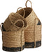 Light & Living Mand GEFEN S/4 max Ø35x32 cm - naturel+mat zwart