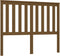 vidaXL - Hoofdbord - 146x6x101 - cm - massief - grenenhout - honingbruin