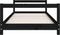 vidaXL - Kinderbedframe - 80x160 - cm - massief - grenenhout - zwart