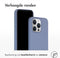 Accezz Liquid Silicone Backcover - iPhone 15 Pro Max - Schokabsorberend - Grijs