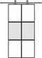 vidaXL - Schuifdeur - 102,5x205 - cm - gehard - glas - en - aluminium - zwart