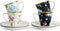 Laura Ashley Heritage Collectables Espresso Kopjes met Schotel - Midnight en Cobblestone - 9 cl.