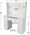 Juskys Malia - Kaptafel - Spiegel LED instelbaar - Wit