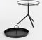 Mica Decorations Aston - Bijzettafel - Afneembaar dienblad - Zwart - Ø30,5cm