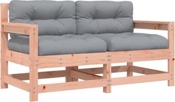 vidaXL - Tuinstoelen - 2 - st - met - kussens - massief - douglashout