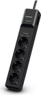 Cyberpower P0420SUD0-DE - Beveiligde stekkerdoos - 4x Geaarde stekkers 2x USB 2.0 - 180 cm kabel