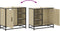 vidaXL - Wastafelkast - 65x33x60 - cm - bewerkt - hout - sonoma - eikenkleurig