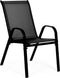 Tuinstoelen - zwart - 90.5 x 72 x 55 cm - weerbestendig