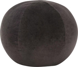 vidaXL - Poef - 50x35 - cm - katoenfluweel - antraciet