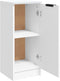 vidaXL - Dressoirs - 2 - st - 30x30x70 - cm - bewerkt - hout - wit