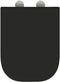 vidaXL - Snelle - Beugel - Toiletbril - met - Soft - Close - in - Duroplast - - - Zwart