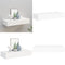vidaXL Wandschap - Zwevend Schap - met lade - MDF - Wit - 60x23,5x10 cm