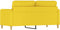 vidaXL - Tweezitsbank - 140 - cm - stof - lichtgeel