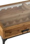 J-Line salontafel voor wijnflessen - hout - naturel