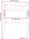 vidaXL - Hoofdbord - 80,5x4x100 - cm - massief - grenenhout - honingbruin