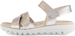 Gabor Sandaal 64.812.62 - Platte sandalen - Verstelbare band - Champagne Goud