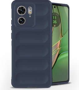 imoshion Hoesje - Geschikt voor Motorola Edge 40 - EasyGrip Backcover - Donkerblauw