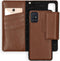 Selencia Hoesje Geschikt voor Samsung Galaxy A51 Hoesje Met Pasjeshouder - Selencia Surya 2-in-1 Uitneembare Vegan Lederen Bookcase - Bruin
