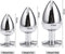 Small/Medium/Large roze - Set Fetish Masturbatie Seksspeeltje - Anale Butt Plug Haak - Anale Butt Plug met Transparant Kristal Diamant - Beginners - 27/33 MM