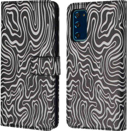 iMoshion Hoesje Geschikt voor Samsung Galaxy S20 FE Hoesje Met Pasjeshouder - iMoshion Design Bookcase smartphone - Meerkleurig / Black And White