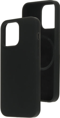 Mobiparts Silicone Cover - Soft case - Krasbestendig - Zwart (iPhone 14 Pro Max)